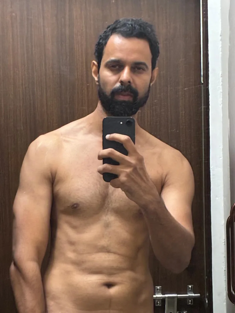 Bhunesh Sharma taking a mirror selfie