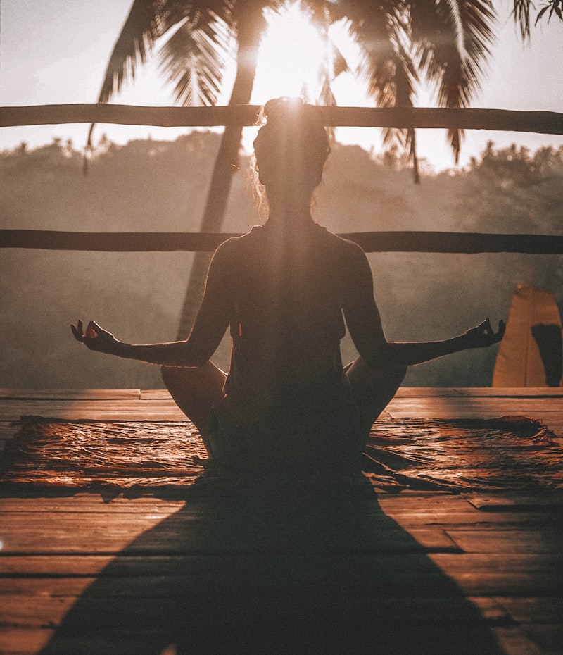 Bhunesh Sharma in a quiet moment of meditation
